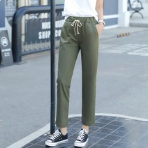 디어로라 여성용 편한 밴딩 팬츠