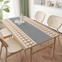 마켓에이 격자패턴 방수 테이블매트, TYPE2, 60 x 60 cm
