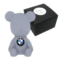 라띠크제이 엠블럼 베어 차량용 방향제 BMW 그레이 + 리필 클린코튼 5ml, 1세트