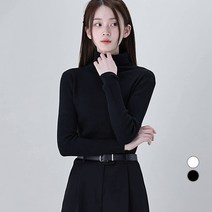 어썸어라운드 여성용 잔골지 풀오버 폴라 니트