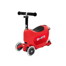 마이크로킥보드 미니 투고 디럭스 LED, 레드