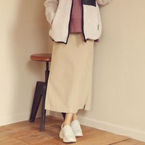 비나인 스켈 골덴 옆트임 스커트