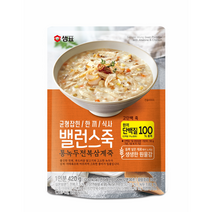 샘표 밸런스죽 통녹두 전복 삼계죽, 420g, 1개