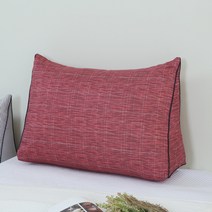 지베딩 로빈 마이크로화이바 삼각 등받이 쿠션, 레드