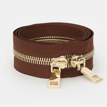 해피베어스 엘레브 8호 금속지퍼, 브라운, 1개