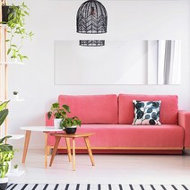 위미러 스퀘어 노프레임 사각 전신거울 초슬림 벽걸이형