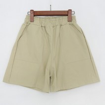 큐니걸스 여성용 페빈 5부 코튼 팬츠