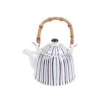 오체어스 컬러 줄무늬 도자기 주전자, 혼합색상, 550ml