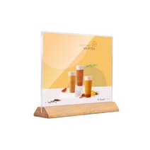 헤이러쉬 아크릴 메뉴판꽂이 가로 2, 1개