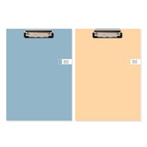 톡톡팬시 CMYK 컬러 클립보드 A4 2종 세트, 블루, 옐로우, 1세트