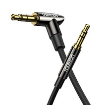 유그린 하이파이 스테레오 90도 3.5mm AUX 케이블 1.5m, 혼합색상, AV139(40185)