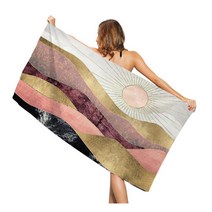 추상화 배경 문썬 아트 프린팅 비치타월 70 x 35 cm, 09, 1개