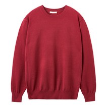 언탭트 남성용 부드러운 워셔블 비스코스 라운드 니트 티셔츠