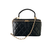 퀄팅 골드체인 스퀘어 숄더백