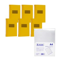 현풍 PP 진행문서 화일 F4041-3Y A4 6p + L홀더 10p, 노랑색(화일), 1세트