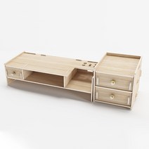 내 책상만 지저분하다면 만능 모니터 받침대 B type, 우드