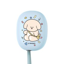 트라이코지 댕댕이파티 LED 미니 휴대용 칫솔 살균기, 스카이블루, STB-022