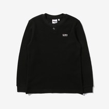 휠라키즈 아동용 와펜 단작 긴팔 티 FK2RLD3402X