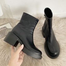 라블 키높이 플랫폼 통굽 부츠 7cm