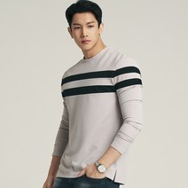 업클라스 남성용 패러렐 긴 팔 티셔츠 a087