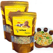 강아지 화식 앤 죽 DIY 야채믹스 황태 습식사료 5p x 2개, 300g, 생선