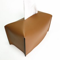 스토리빙 가죽 티슈케이스, 브라운