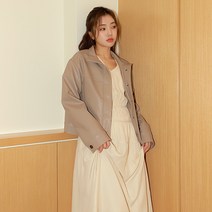 로미스토리 빅사이즈 시크 캐주얼 레더 싱글 점퍼