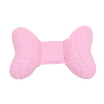 유모차 카시트 나비 뉴 선염체크 유아 목쿠션, 베이비핑크