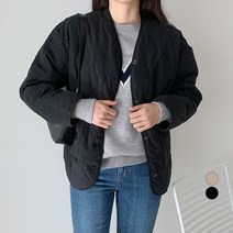 무드인더 여성용 누빔 자켓
