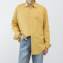 맨타임 남성용 NOS. 9컬러 비비드 리얼 데일리 린넨 셔츠