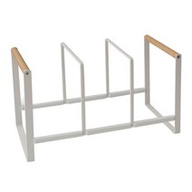 네이쳐리빙 어반 우드핸들 접시정리대, 크림 화이트