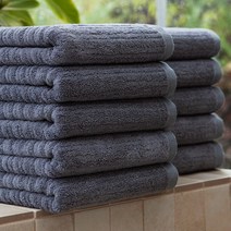 기라로쉬 프리미엄 텐센모달 더블라인 호텔 타월 200g, 10개, 그레이