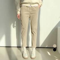 세컨그라운드 여성용 비죠 코듀로이 밴딩 배기 팬츠