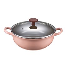 PN풍년 인덕션 블리스 라레트로뷰 웍전골, 인디핑크, 24cm