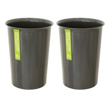 M 오픈 휴지통 대, 2개, 그레이