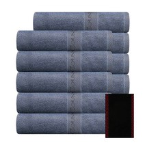 CM 에린 미니바스 250g 10p + 프리미엄 블랙때밀이 세트, 모던스카이(수건), 레드(때밀이), 1세트