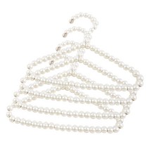 마켓감성 애완 동물 진주 옷걸이 4p, 화이트