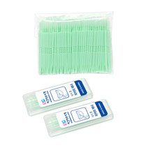 치간 칫솔형 이쑤시개 64mm 휴대용 18p x 2개 + 실속형 400p, 1세트