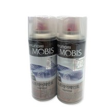 현대모비스 차량용 스프레이 페인트 2종, IA 바비드옐로우, 투명, 1세트