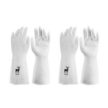 베로나 라텍스 니트릴 고무장갑 M, 화이트, 중(M), 2세트