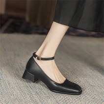 몬드스팟 여성용 발목 스트랩 버클 펌프스힐 YT RB586 AY