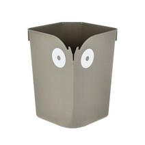 모모숲 캐릭터 고정걸이 쓰레기통 휴지통, 그레이, 1개