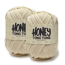 니뜨 허니 통통 뜨개실 100g x 2p, 102 아이보리, 2개