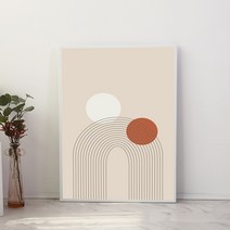 갤러리데코 미드 센추리 모던 접이식 액자 테이블 800 x 600 x 300 mm, 라인서클