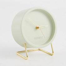 데코트리 북유럽 패션아트 탁상시계, 그린