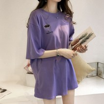 여성용 라앤라 랜드 반팔 자수 티셔츠