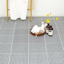 가쯔 프리미엄 미끄럼방지 욕실매트 30 x 30 cm, 그레이, 10개