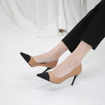 여성용 배색 스틸레토 하이힐 8.2cm MT89-8