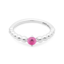 판도라 여성용 10월 신신탄생석 실버 반지 198867C09