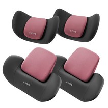카템 CICIDO 투포인트 차량용 목쿠션 CT288 + 등쿠션 CT289 세트, 핑크, 2세트